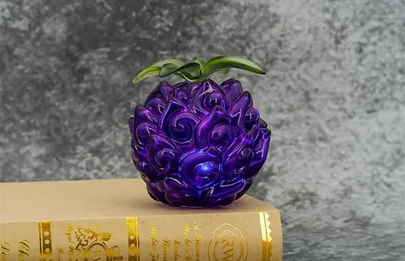 10cm Anime One piece Luffy Demon rubber Devil Fruit with LED Light lamp Figure statue model Home decor Ornaments toys kids gift